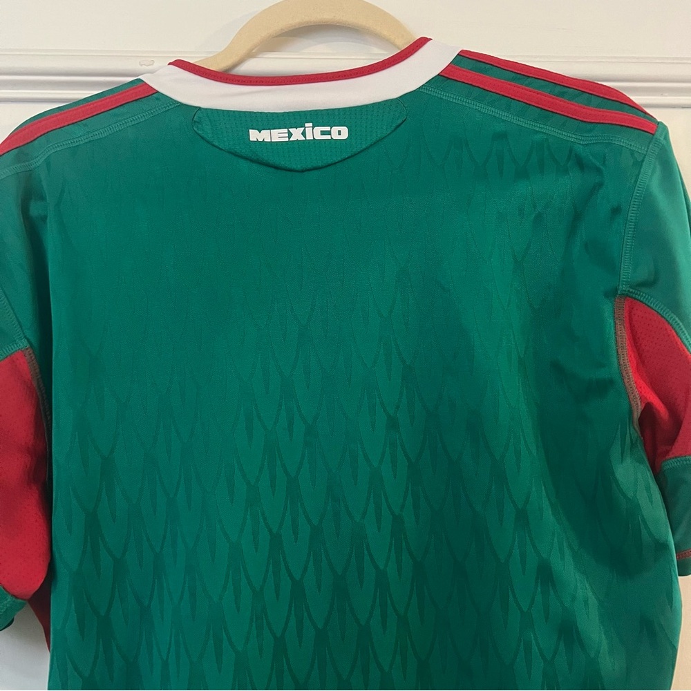 Adidas Mexico 2010 Home Jersey World Cup Special Edition Techfit Player Issued L - Picture 7 of 9